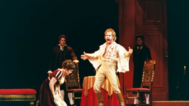Robert Breault in Tosca - Chautauqua Opera;
Robert Breault as Cavaradossi and Brenda Harris as Tosca Breault Cavaradossi