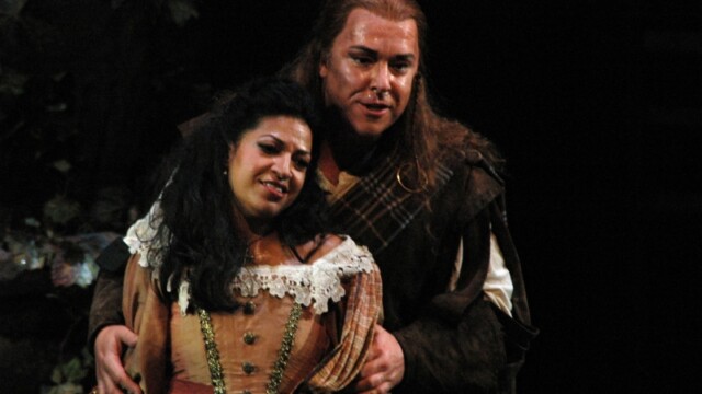 Robert Breault in Lucia di Lammermoor - Chautauqua Opera;
Robert Breault as Edgardo and Indira Majahan as Lucia. Breault Edgardo (1)