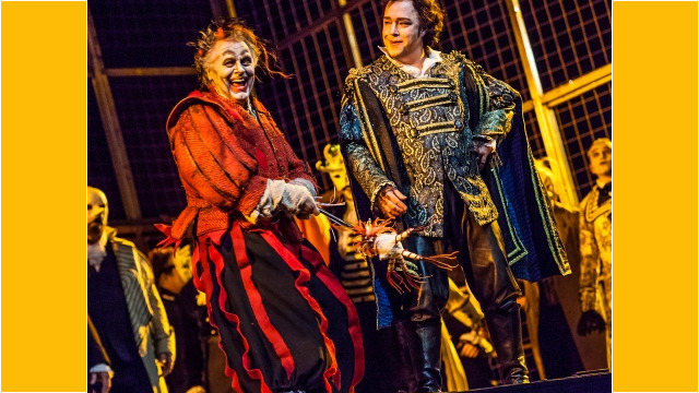 Rigoletto with Edmonton Opera; Robert Breault as the Duke and Ted Baerg as Rigoletto Rigoletto - Edmonton Opera